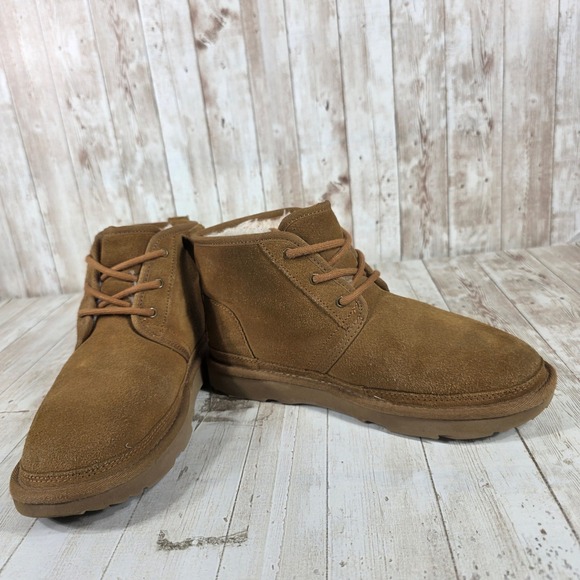 UGG Neumel Chestnut Suede Lace Up Ankle Boots 1017320K Women - Picture 6 of 8
